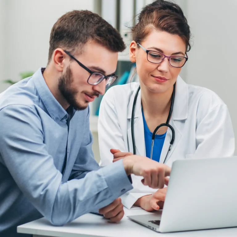 Medical admin Looking at Test Results
